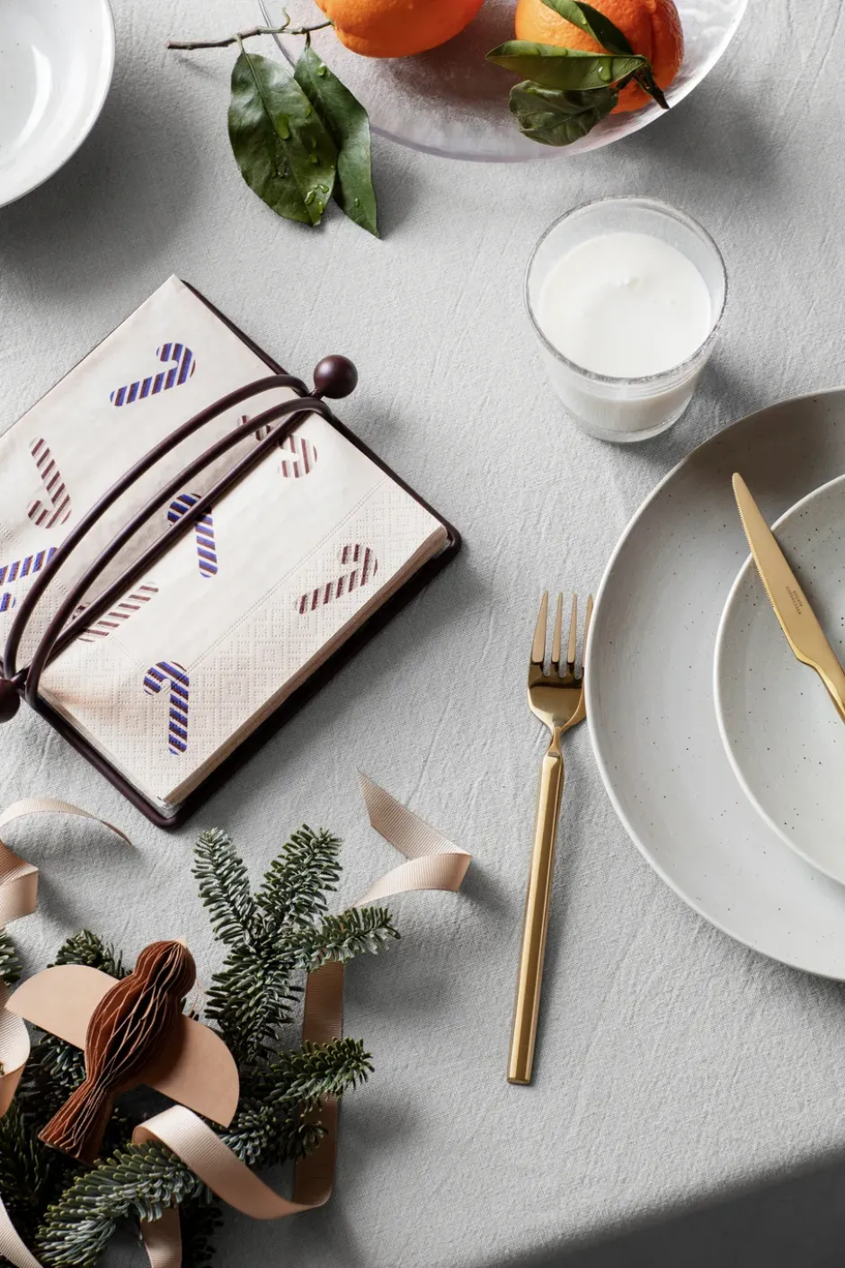 Nordic Vanilla matlautanen Ø26 cm, Cream with grains