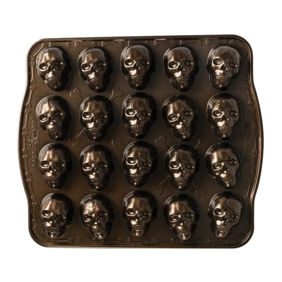 Nordic Ware Skull Bites -leivontavuoka, Pronssi
