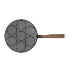 Nordwik valurautainen lettupannu puukahvalla, 25,5 cm