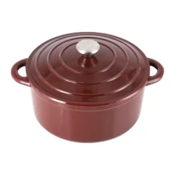 Nordwik valurautapata pyöreä 5 l, Burgundi