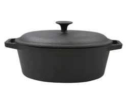 Nordwik valurautapata soikea 4 l, Musta