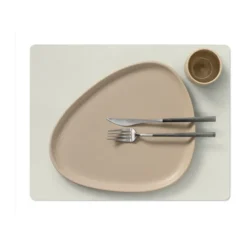 Nupo pöytätabletti kaksipuolinen square L 1 kpl, Linen-Flint grey