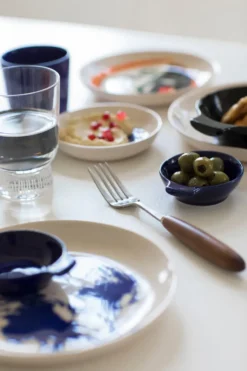 Ottolenghi Feast lautanen S Ø19 cm 2-pakkaus, White-artichoke blue