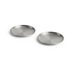 Outdoor Market lautanen, Ruostumaton teräs, Ø13,5 cm, 2‑pakkaus