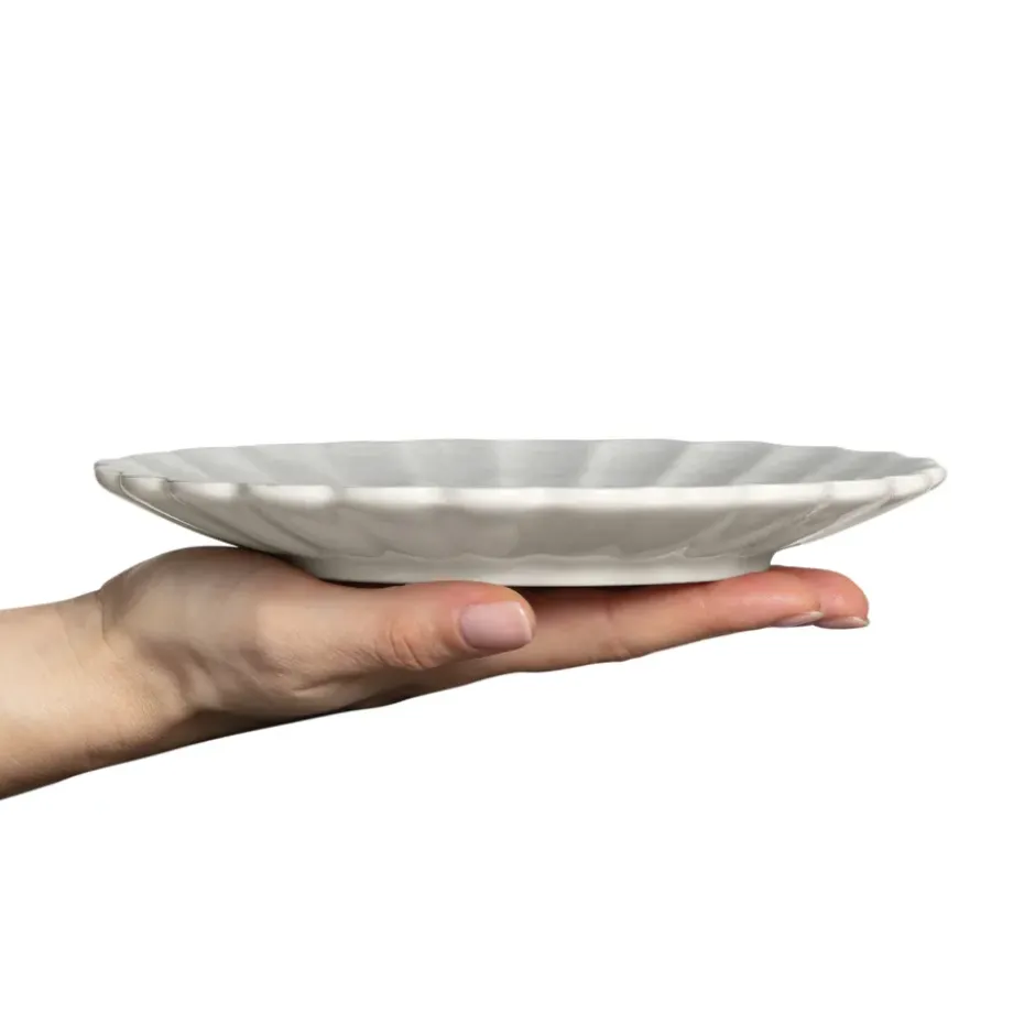 Oyster lautanen 20 cm, Harmaa