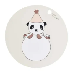 Panda Pompom pöytätabletti Ø39 cm, Offwhite