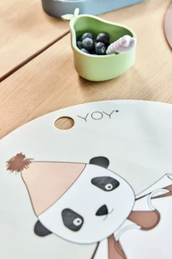 Panda Pompom pöytätabletti Ø39 cm, Offwhite