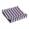 Pattern Dinner Stripe servietti 40x40 cm 20-pakkaus, Light pink-dark blue pillar