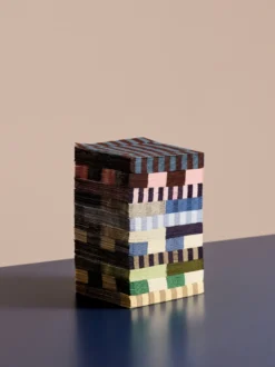Pattern Lunch Stripe servietti 33x33 cm 20-pakkaus, Cream-sand pillar