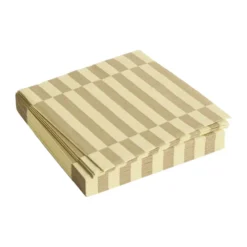 Pattern Lunch Stripe servietti 33x33 cm 20-pakkaus, Cream-sand pillar