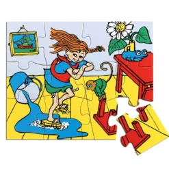 Pippi Träpussel 12 bitar