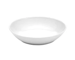 Plissé Salaatti/Pastalautanen 23 cm, Valkea