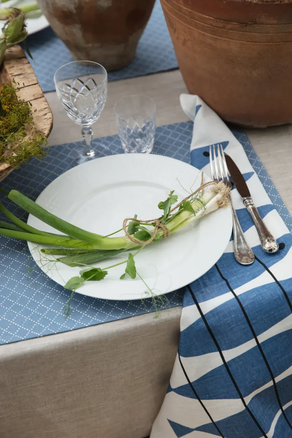 Prickruta pöytätabletti 34x45 cm 2-pack., Sininen