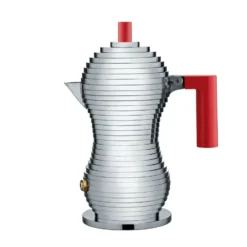 Pulcina espressokeitin 3 kupin, Punainen kahva