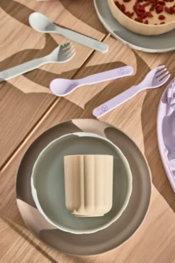 Pullo servissetti 3 osaa, Pale Mint-vanilla-taupe