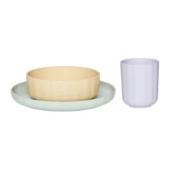 Pullo servissetti 3 osaa, Pale mint-vanilla-lavender