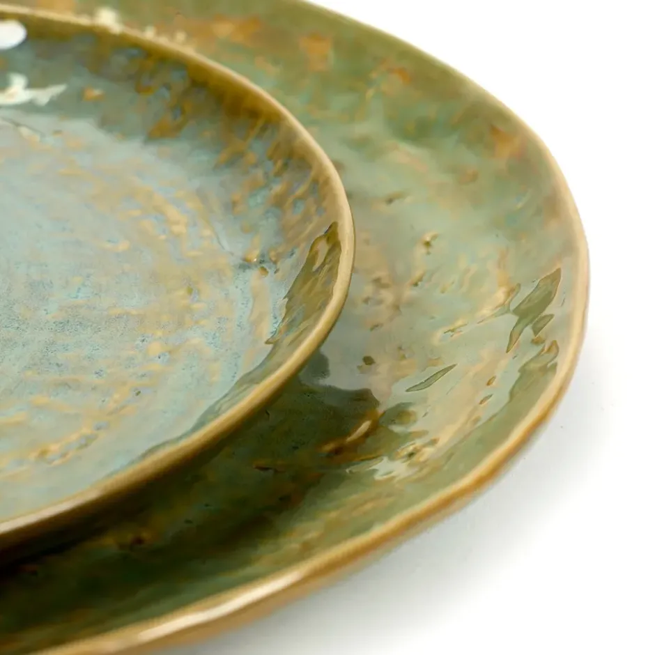 Pure lautanen large, Sea green