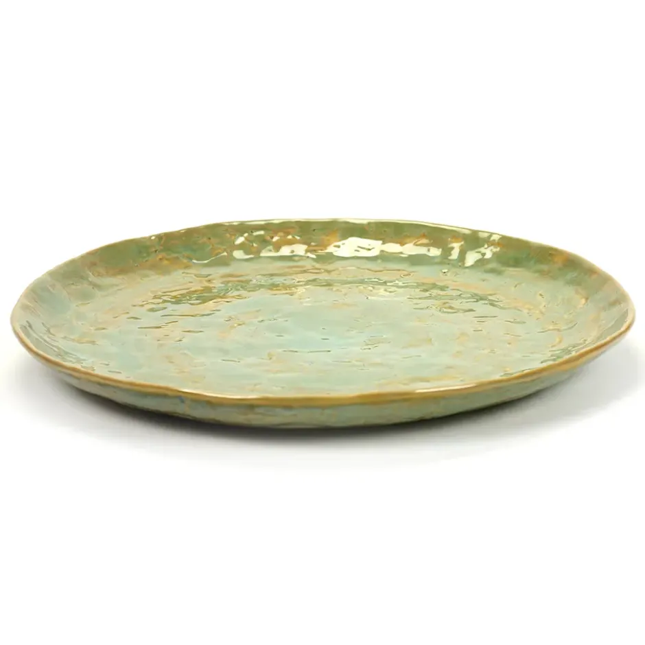 Pure lautanen large, Sea green