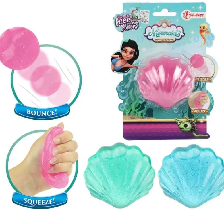 Putty Slime med snäckskal studsande effekt
