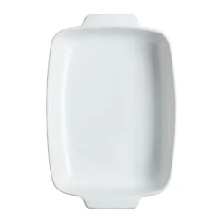 Pyrex suorakaiteen muotoinen astia keramiikka valkoinen, 30x22 cm