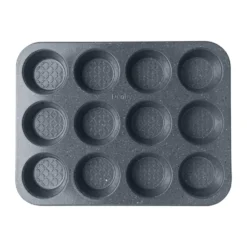 Quantanium Finish muffinsivuoka, Harmaa, 12 kpl