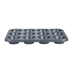 Quantanium Finish muffinsivuoka, Harmaa, 12 kpl