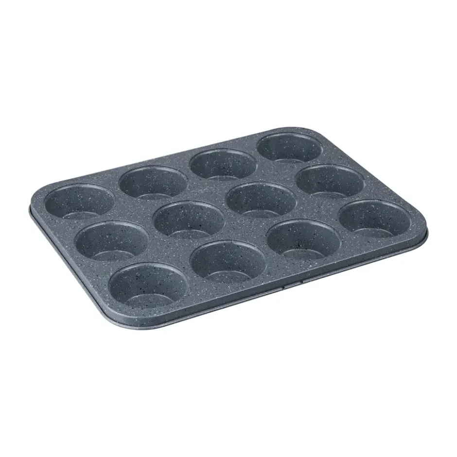 Quantanium Finish muffinsivuoka, Harmaa, 12 kpl