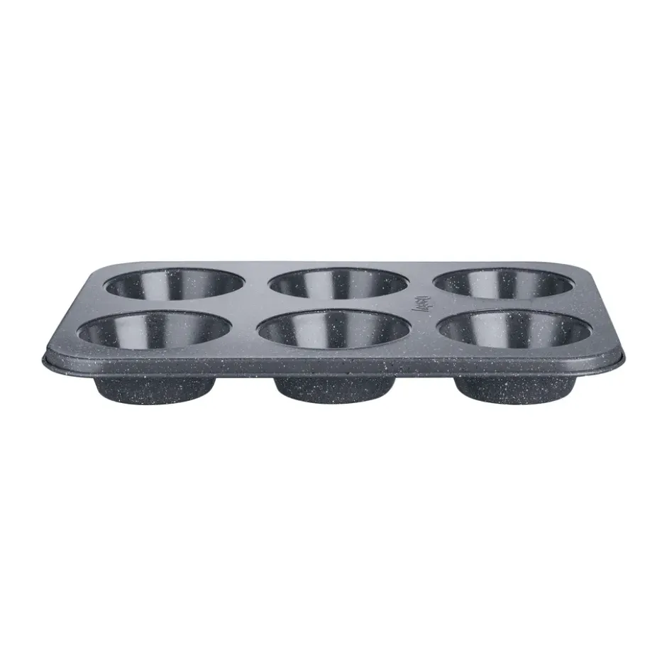 Quantanium Finish muffinsivuoka, Harmaa, 6 kpl