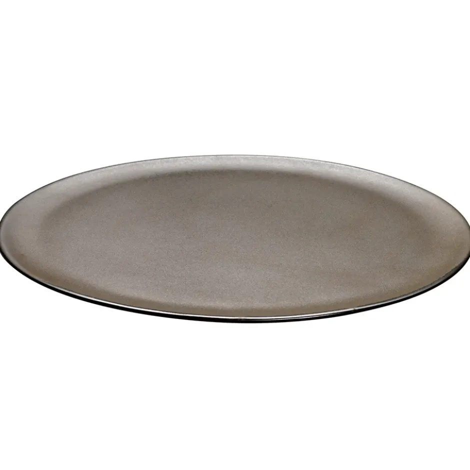 Raw lautanen Ø 34 cm, Metallic brown