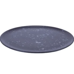 Raw lautanen Ø28 cm, musta pilkullinen