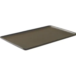 Raw lautanen 31,5x20 cm, Metallic brown