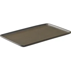 Raw lautanen 23,5x15 cm, Metallic brown