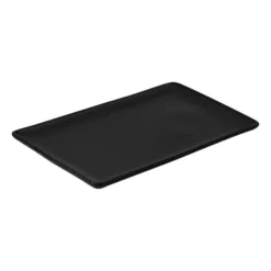 Raw lautanen 31,5x20 cm, Titanium black