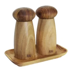 Raw salt & pippurimylly sisältäen alustan, Tiikki
