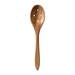 Raw teak -oliivilusikka 18 cm, Ruskea
