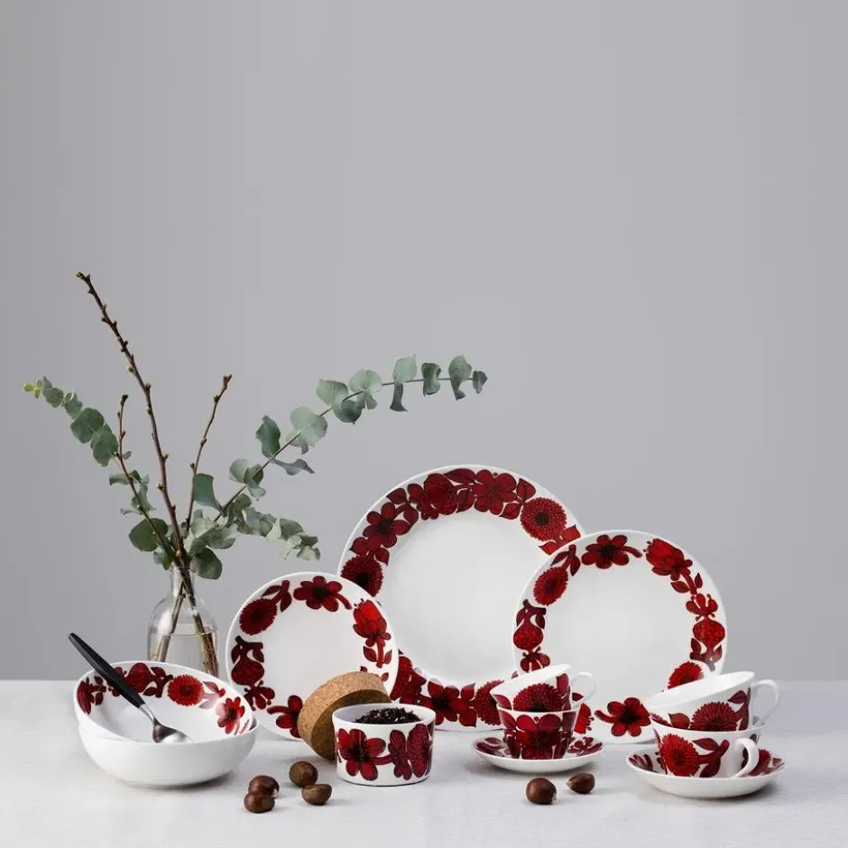 Röd Aster lautanen, Ø 18 cm