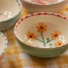 Rice keraaminen kulho 35 cl, Yellow Flower-jade