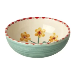 Rice keraaminen kulho 35 cl, Yellow Flower-jade