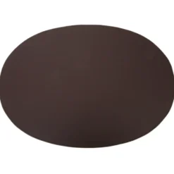 Ørskov pöytätabletti nahka ovaali 47x34 cm, Chocolate