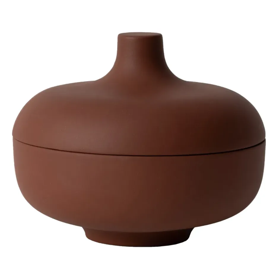 Sand kannellinen kulho M Ø 12 cm, Red clay