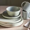 Sandsbro leipälautanen vaaleanharmaa, Ø20 cm, 6 kpl