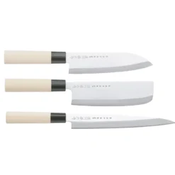 Satake Houcho -veitsisetti, nakiri, sashimi & santoku, 3 osaa