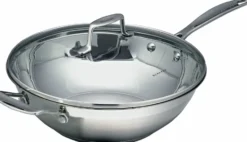 Scanpan Impact Wokkipannu lasikannella, 32 cm