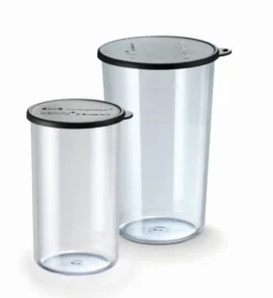 Sekoituskupit kansilla 400+600ml bamixille, Läpinäkyvä