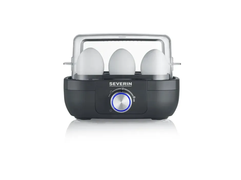 Severin EK 3166 munankeitin premium 1-6 munaa, Musta