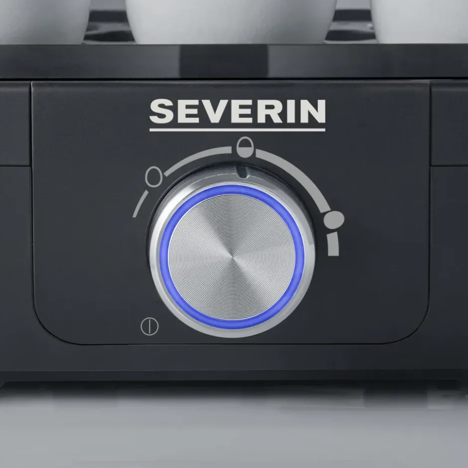 Severin EK 3166 munankeitin premium 1-6 munaa, Musta