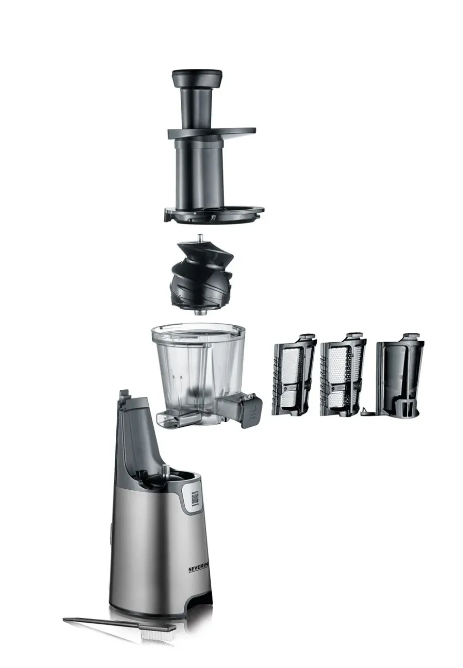 Severin ES 3571 slowjuicer 1 L, Harmaa