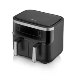 Severin FR 2453 Airfryer, kaksoinen, 2x4 L, Musta