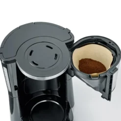 Severin KA 4825 Aroma Select kahvinkeitin 10 kuppia, Ruostumaton teräs - musta