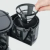 Severin KA 4808 Compact kahvinkeitin 4 kupille, Ruostumaton teräs - musta